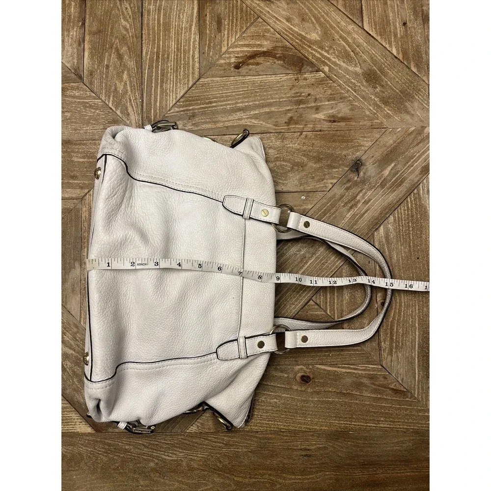 Michael Kors Leather Pebbled White Shoulder Bag Purse - STUNNER! - Picture 4 of 16